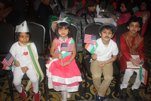 Indian-American children in costume